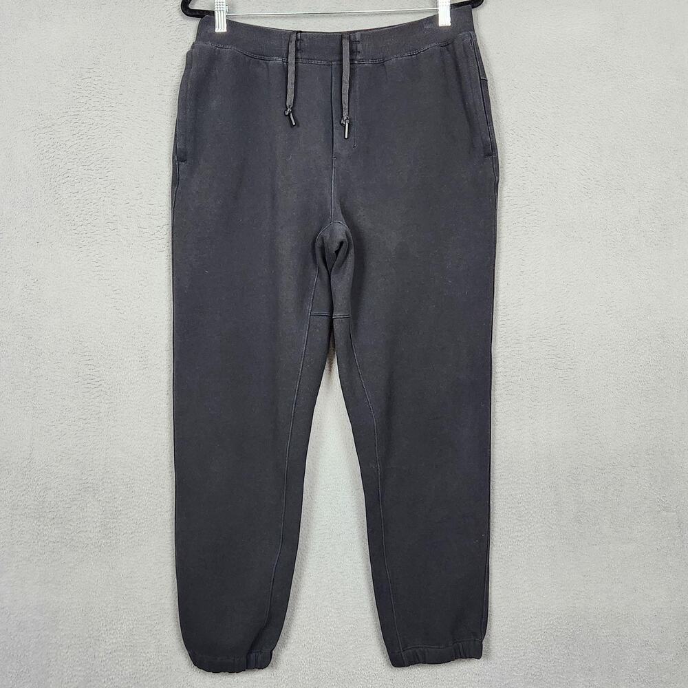 Lululemon Steady State Joggers Mens Large Black Knit Zip Pocket Athleisure